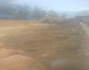 Potret Pembangunan Talud di Desa Lafinde, Muna Barat. Foto: Idham