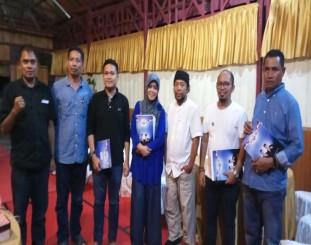 WON, Ketua DPW Perindo Sultra Jaffray Bittikaka, bersama tim relawan Rusda Mahmud-Sjafei Kahar.