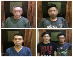 Ketgam : pelaku yang berhasil diamankan polsek cengkareng polres metro jakarta barat 