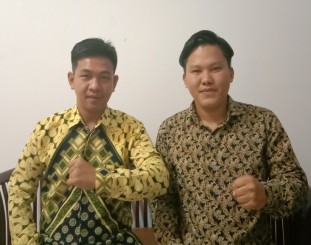 Ketua dan sekertaris Himpunan Mahasiswa pengusaha muda indonesia 