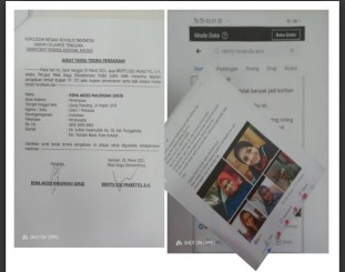 Ketgam : Foto laporan dan tangkapan layar unggahan di Facebook 