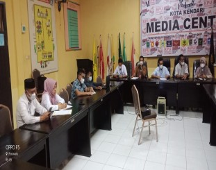 KPU Kota Kendari gelar rapat rekapitulasi Daftar Pemilih Berkelanjutan (DPB). Foto: istimewa