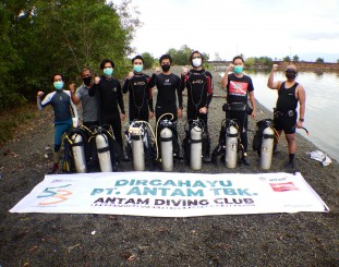 Ketgam: Antam Diving Club, Restorasi Ekosistim di HUT 53 PT. Antam, Tbk