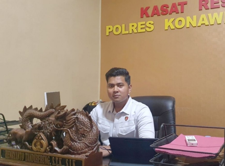 Kasat Reskrim Polres Konawe Selatan IPTU Henryanto Tandirerung, STK, SIK 
