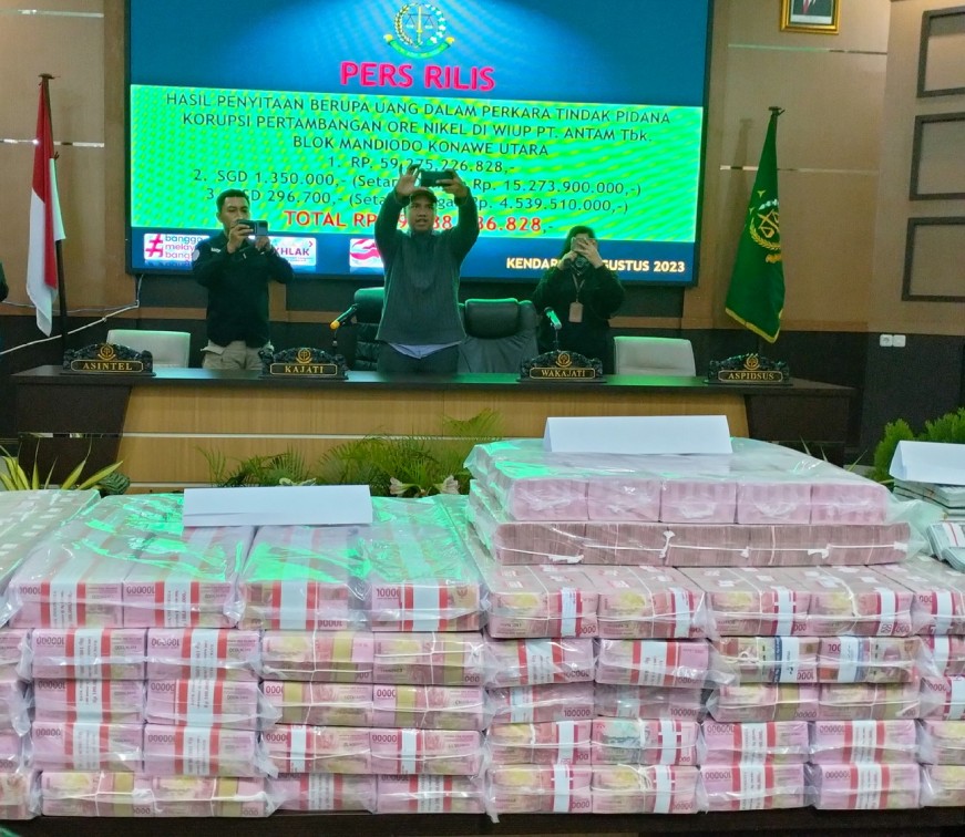 Uang hasil sitaan korupsi tambang di WIUP PT Antam blok mandiodo